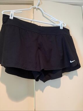 Nike Black Women's Athletic Shorts with Built-In brief